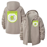 Alien Vibes Unisex Full-Zip Printed Waterproof Hooded Windbreaker