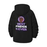 Best Friends Forever Unisex Full-Zip Printed Waterproof Hooded Windbreaker