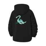 Loch Ness Monster Unisex Full-Zip Printed Waterproof Hooded Windbreaker