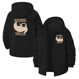 Sloth Natural Chiller Unisex Full-Zip Printed Waterproof Hooded Windbreaker
