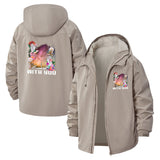 Fantasy Dreamscape Unisex Full-Zip Printed Waterproof Hooded Windbreaker