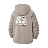 Respect for All Animals Unisex Full-Zip Printed Waterproof Hooded Windbreaker