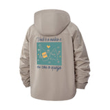 Whimsical Food Friends Unisex Full-Zip Printed Waterproof Hooded Windbreaker