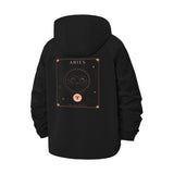 Aries Zodiac Unisex Full-Zip Printed Waterproof Hooded Windbreaker