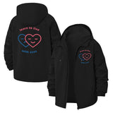 Learn to Live Motivational Unisex Full-Zip Printed Waterproof Hooded Windbreaker