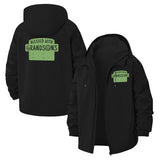 Blessed With Grandsons Unisex Full-Zip Printed Waterproof Hooded Windbreaker