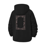 Ornate Frame Unisex Full-Zip Printed Waterproof Hooded Windbreaker