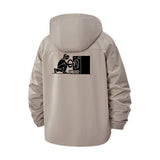 Gaming Console Setup Unisex Full-Zip Printed Waterproof Hooded Windbreaker