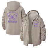 Anti-Social Butterfly Unisex Full-Zip Printed Waterproof Hooded Windbreaker