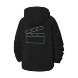 Film Clapper Unisex Full-Zip Printed Waterproof Hooded Windbreaker