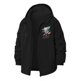 Edgy Christmas Cartoon Unisex Full-Zip Printed Waterproof Hooded Windbreaker