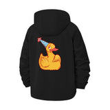 Party Duck Unisex Full-Zip Printed Waterproof Hooded Windbreaker