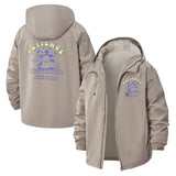 Patience Mushroom Unisex Full-Zip Printed Waterproof Hooded Windbreaker