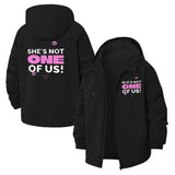 She's Not One of Us Unisex Full-Zip Printed Waterproof Hooded Windbreaker