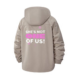 She's Not One of Us Unisex Full-Zip Printed Waterproof Hooded Windbreaker