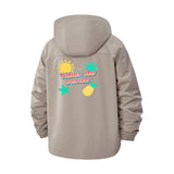 Summer Vibes Unisex Full-Zip Printed Waterproof Hooded Windbreaker