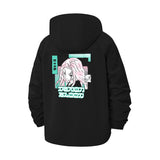 Cyberpunk Manga Unisex Full-Zip Printed Waterproof Hooded Windbreaker