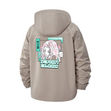 Cyberpunk Manga Unisex Full-Zip Printed Waterproof Hooded Windbreaker