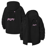 Pun Lover Unisex Full-Zip Printed Waterproof Hooded Windbreaker