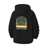 Sequoia National Park Unisex Full-Zip Printed Waterproof Hooded Windbreaker