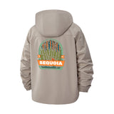 Sequoia National Park Unisex Full-Zip Printed Waterproof Hooded Windbreaker