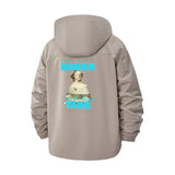 Glitched Bust Statue Unisex Full-Zip Printed Waterproof Hooded Windbreaker