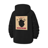 Whimsical Animal Print Unisex Full-Zip Printed Waterproof Hooded Windbreaker