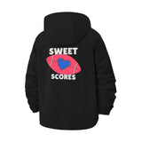 Sweet Scores Unisex Full-Zip Printed Waterproof Hooded Windbreaker