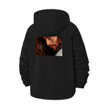 Portrait Photo Art Unisex Full-Zip Printed Waterproof Hooded Windbreaker