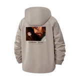 Portrait Photo Art Unisex Full-Zip Printed Waterproof Hooded Windbreaker