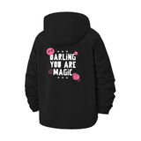 Darling You Are Magic Unisex Full-Zip Printed Waterproof Hooded Windbreaker
