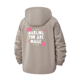 Darling You Are Magic Unisex Full-Zip Printed Waterproof Hooded Windbreaker