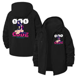 Anime Girl Code Unisex Full-Zip Printed Waterproof Hooded Windbreaker