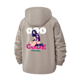 Anime Girl Code Unisex Full-Zip Printed Waterproof Hooded Windbreaker