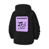 Musical Football Unisex Full-Zip Printed Waterproof Hooded Windbreaker