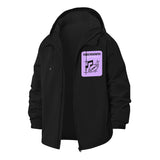 Musical Football Unisex Full-Zip Printed Waterproof Hooded Windbreaker