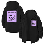Musical Football Unisex Full-Zip Printed Waterproof Hooded Windbreaker