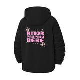 Amor Propio Bebe Unisex Full-Zip Printed Waterproof Hooded Windbreaker