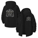 Crown of Thorns Jesus Unisex Full-Zip Printed Waterproof Hooded Windbreaker
