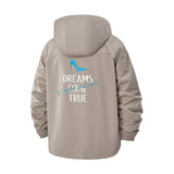 Inspirational Dreams Unisex Full-Zip Printed Waterproof Hooded Windbreaker