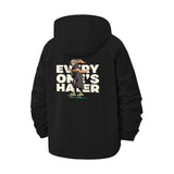 Everyone's Hater Unisex Full-Zip Printed Waterproof Hooded Windbreaker