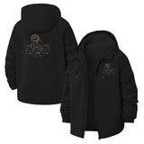 Powerlifting Sloth Unisex Full-Zip Printed Waterproof Hooded Windbreaker