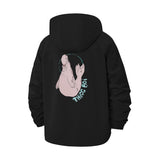 Thug Manatee Unisex Full-Zip Printed Waterproof Hooded Windbreaker
