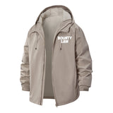 Bounty Law Unisex Full-Zip Printed Waterproof Hooded Windbreaker