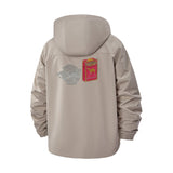 Instant Noodle Bowl Unisex Full-Zip Printed Waterproof Hooded Windbreaker