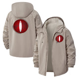 Dragon Eye Unisex Full-Zip Printed Waterproof Hooded Windbreaker