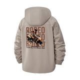 Rodeo Rider Unisex Full-Zip Printed Waterproof Hooded Windbreaker