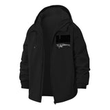 Silenced Typographic Unisex Full-Zip Printed Waterproof Hooded Windbreaker