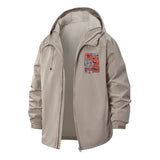 Nurse Superpower Unisex Full-Zip Printed Waterproof Hooded Windbreaker