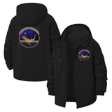 Save the Whales Unisex Full-Zip Printed Waterproof Hooded Windbreaker